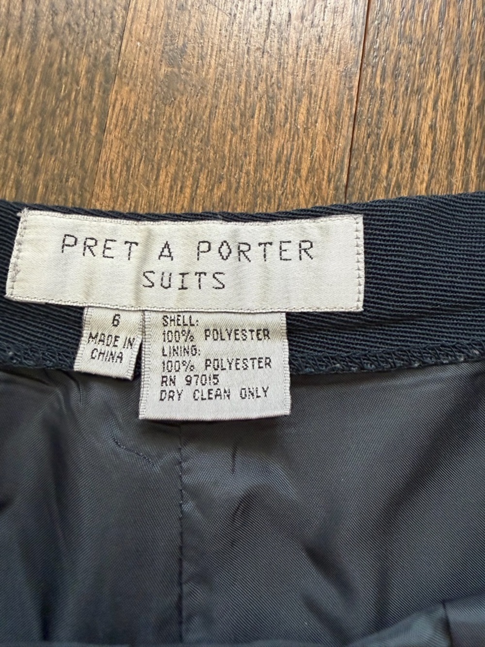 Vintage Women's Navy Tailored Ankle-Length Trousers - Picture 4 of 8